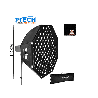 GODOX Grille Softbox 140cm Boîte à Lumière Octogonale Photographie Lumière avec Bowens Mount pour Portrait Produit Photographie Studio Flash Speedlight